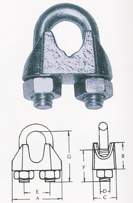 �elik halat klemensi d�n 741